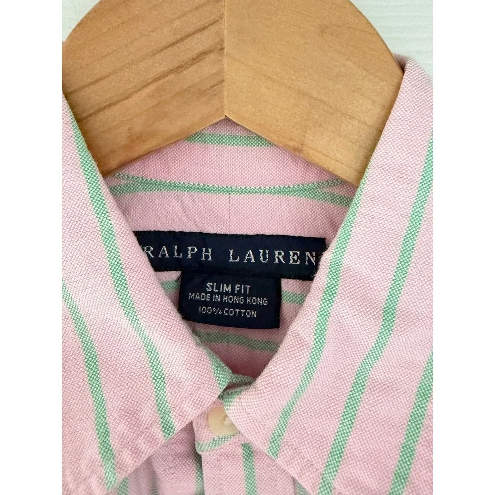 Ralph Lauren Kids Button Down Collared Striped Shrit Preppy